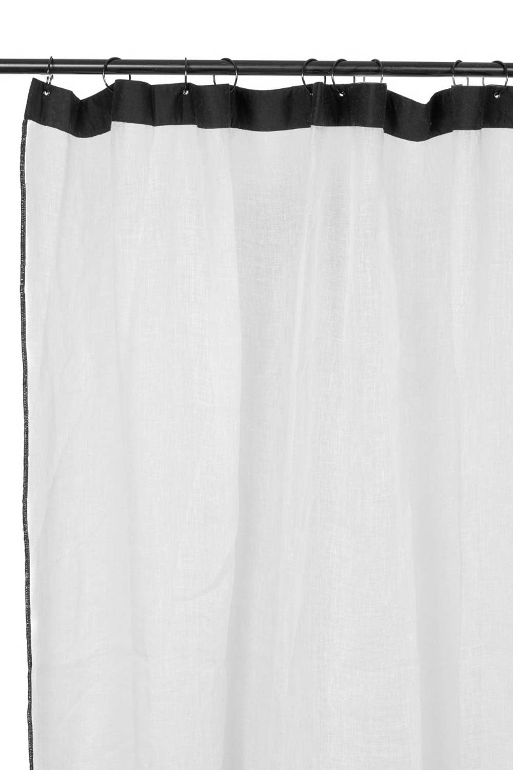 rideau en voile de lin bonifacio 140x280 cm blanc-harmony haomy
