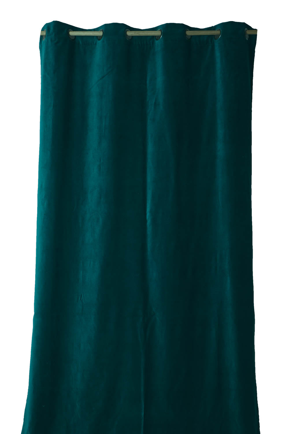 rideau en velours delhi 135x300 cm peacock-harmony haomy