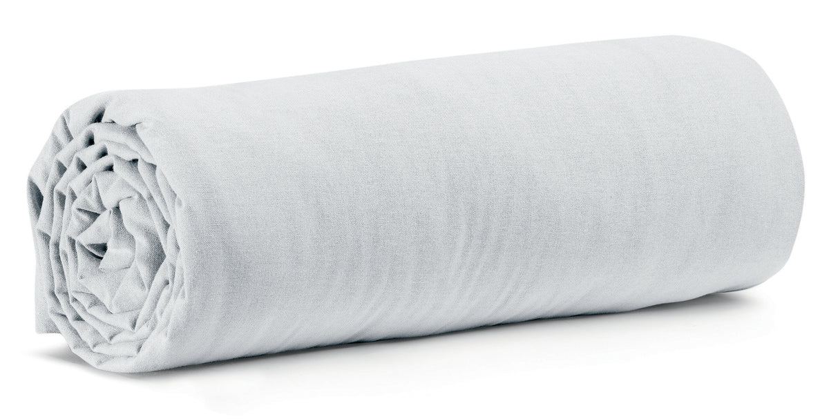 vivaraise-drap housse coton lave calista 140x190 cm blanc