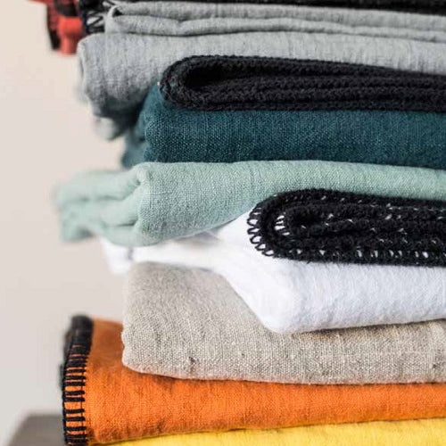 11 coloris disponibles - Harmony - Nappe en lin lavé Letia - 100% lin lavé