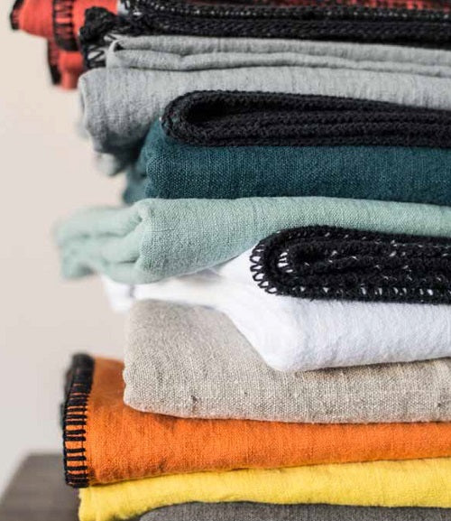 11 coloris disponibles - Harmony - Nappe en lin lavé Letia - 100% lin lavé