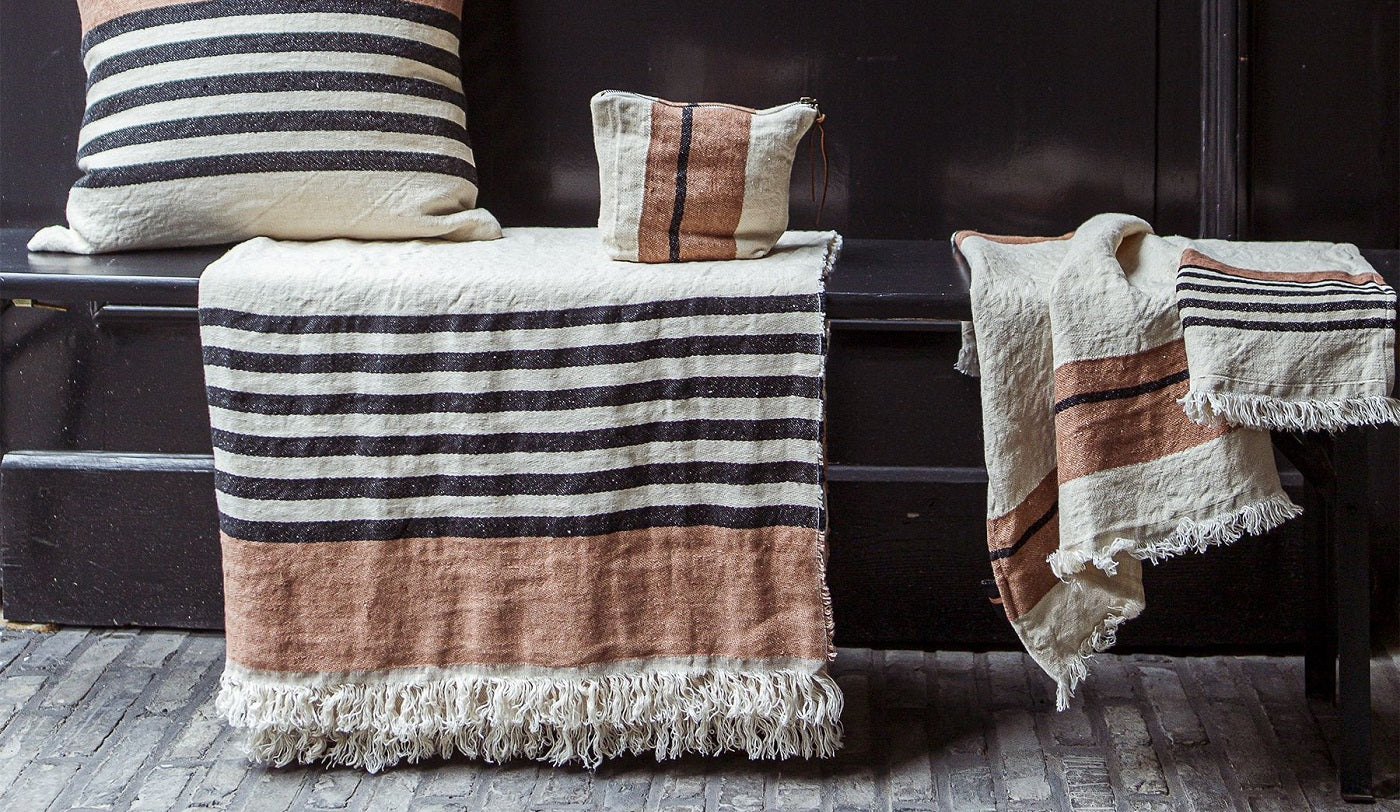 Libeco - Lin Belge couvre lit plaid et foutas