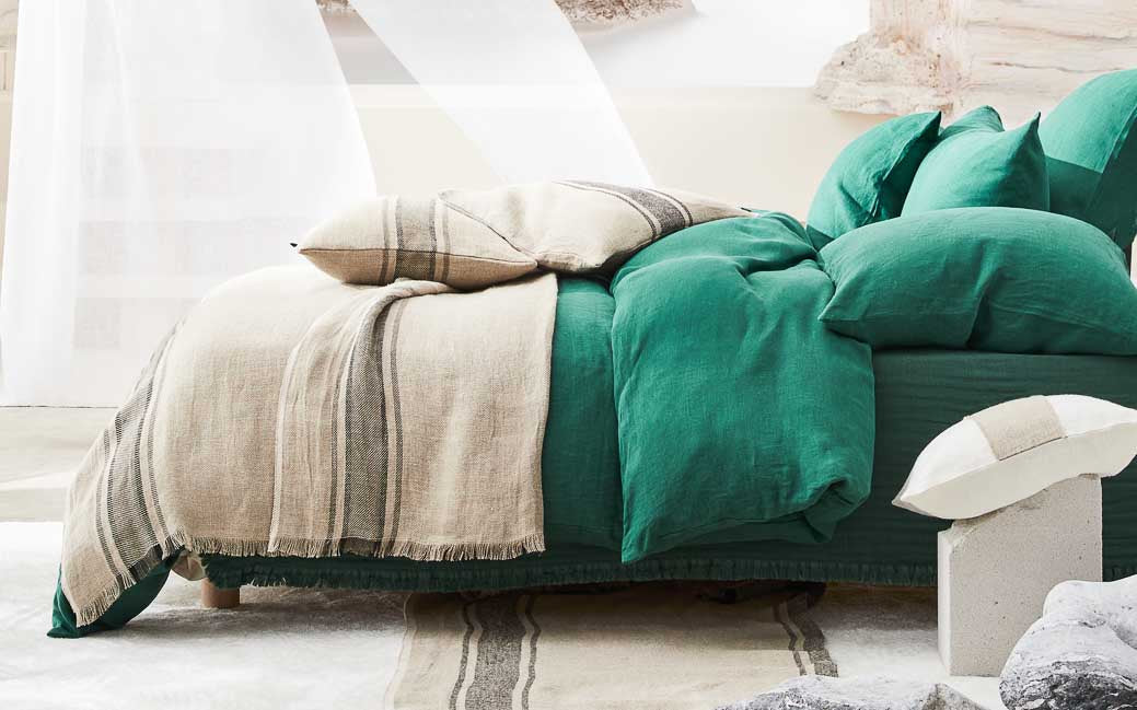 housse de couette viti en lin - harmony haomy