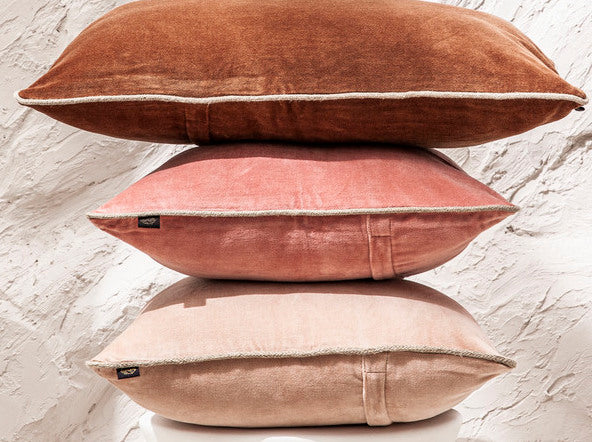 Collection de coussins en velours Haomy - 100% coton