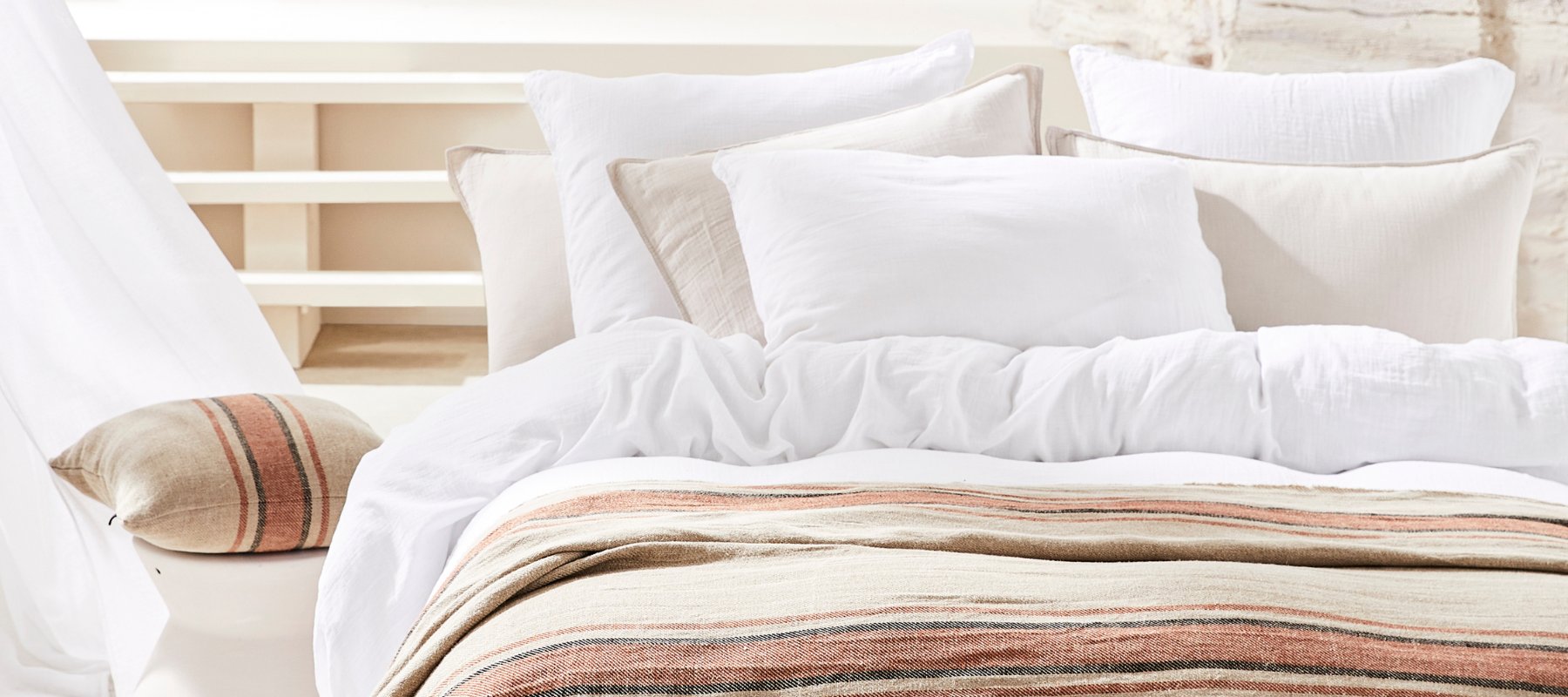 Linge de lit Dili en gaze de coton - Harmony Textile - Haomy