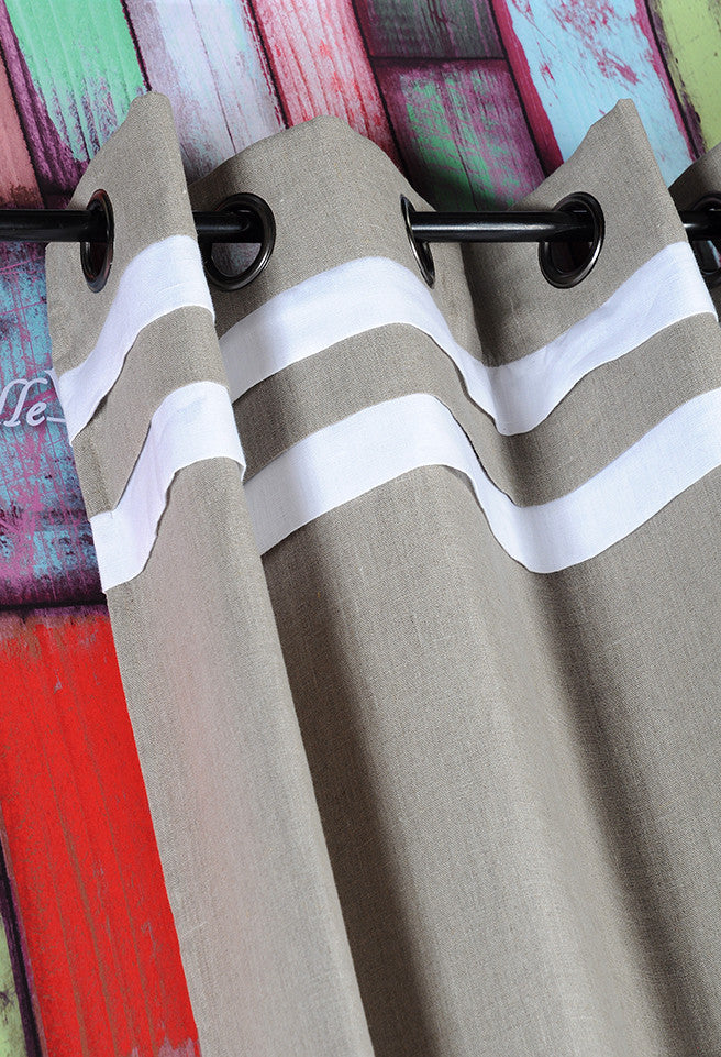 Rideaux en lin En Fil d'Indienne