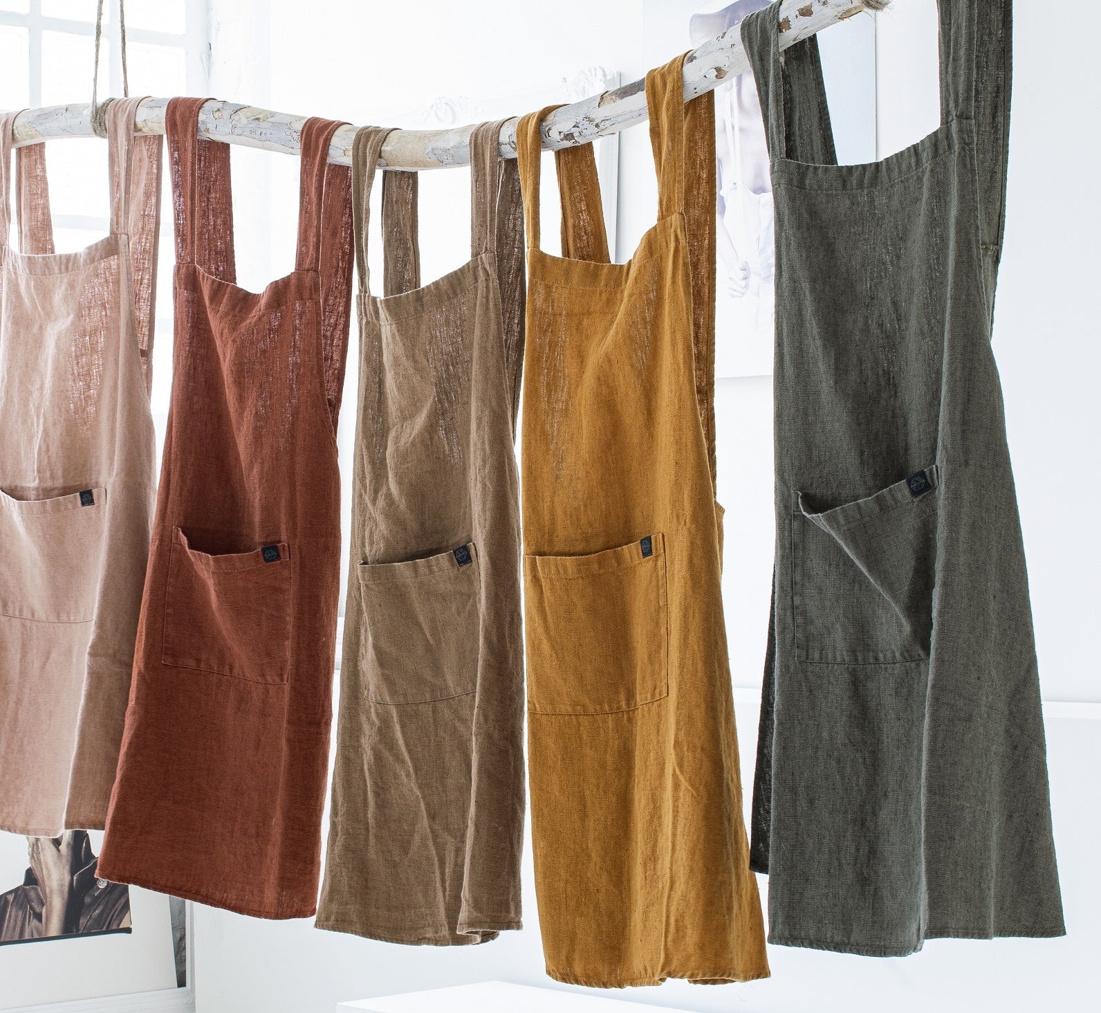 tabliers en lin lavé kyoto - harmony haomy