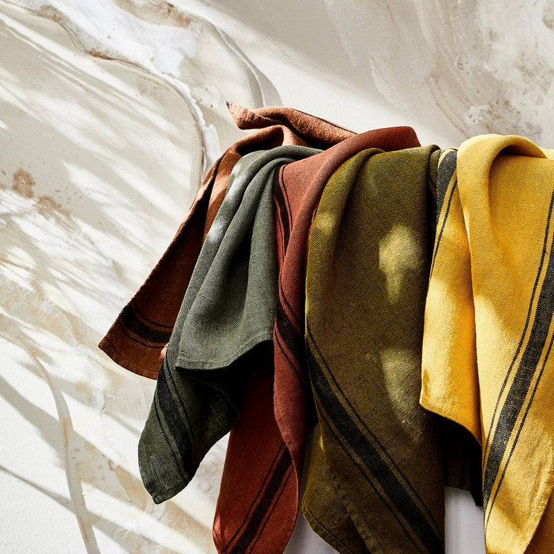 torchons olbia en lin lavé - harmony haomy