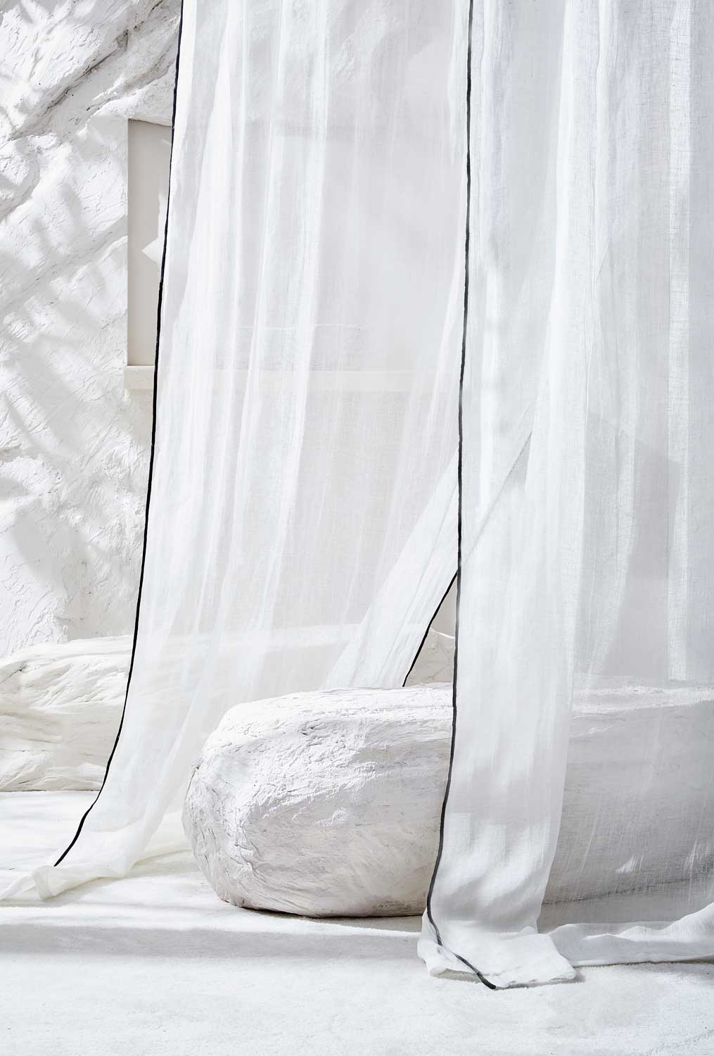 Bonifacio linen voile curtains 140x280 cm - Harmony Haomy