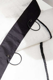 Rideau Bonifacio Haomy en voile de lin 140×280 cm – 2 couleurs lumineuses