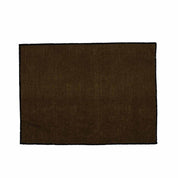 Set de table Borgo Haomy en lin enduit, finition piqué noir, coloris Moka – élégant et facile d’entretien