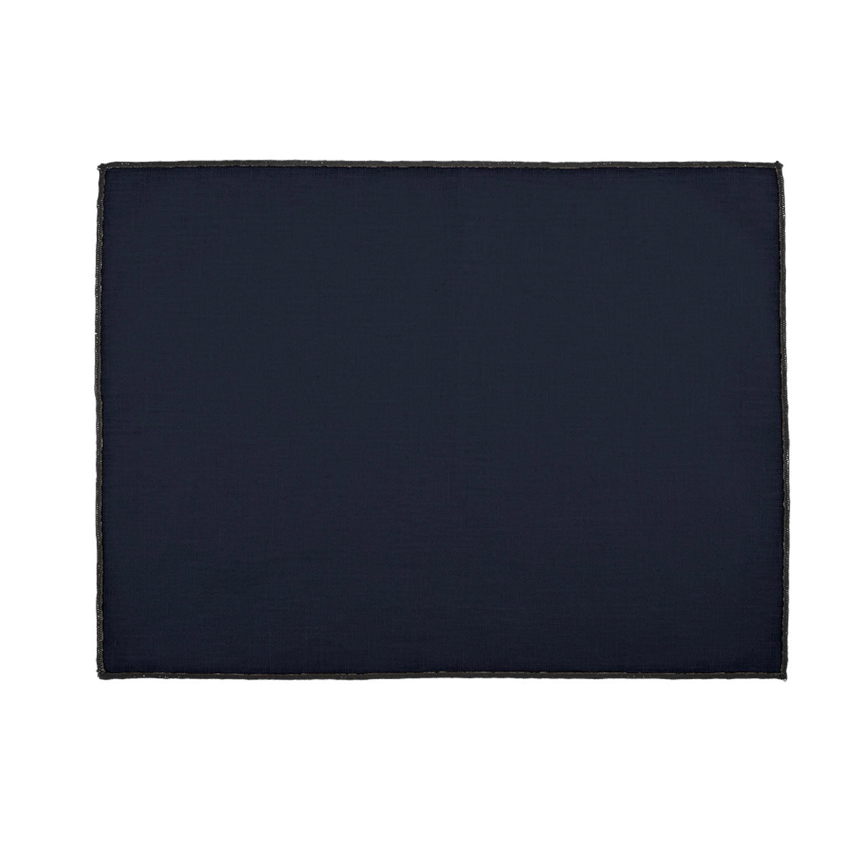 Set de table Borgo Haomy en lin enduit, finition piqué noir, coloris Denim – élégant et facile d’entretien