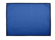 Set de table Borgo Haomy en lin enduit, finition piqué noir, coloris Gitane – élégant et facile d’entretien