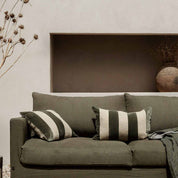 Housse d’édredon Brisbane Haomy en lin lavé & velours – 3 teintes chaleureuses