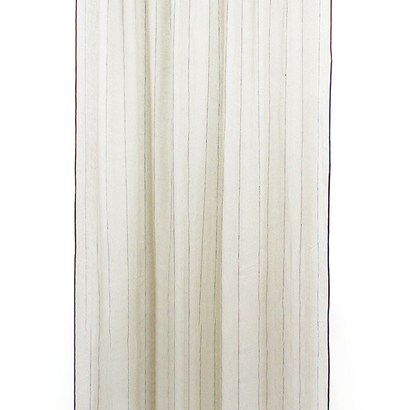 Rideau en voile de lin lavé Calvi Haomy 140x280 cm coloris Blanc – léger et aérien