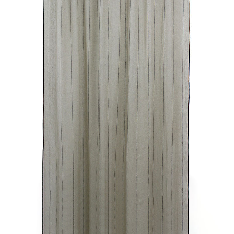 Rideau en voile de lin lavé Calvi Haomy 140x280 cm coloris Naturel – léger et aérien