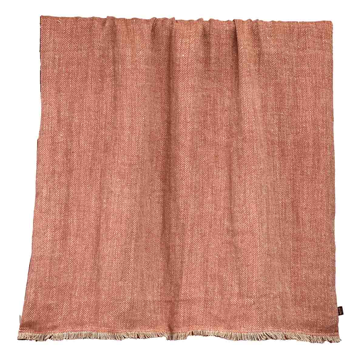 plaid lin chiné cuba 135x190 cm brick-harmony haomy