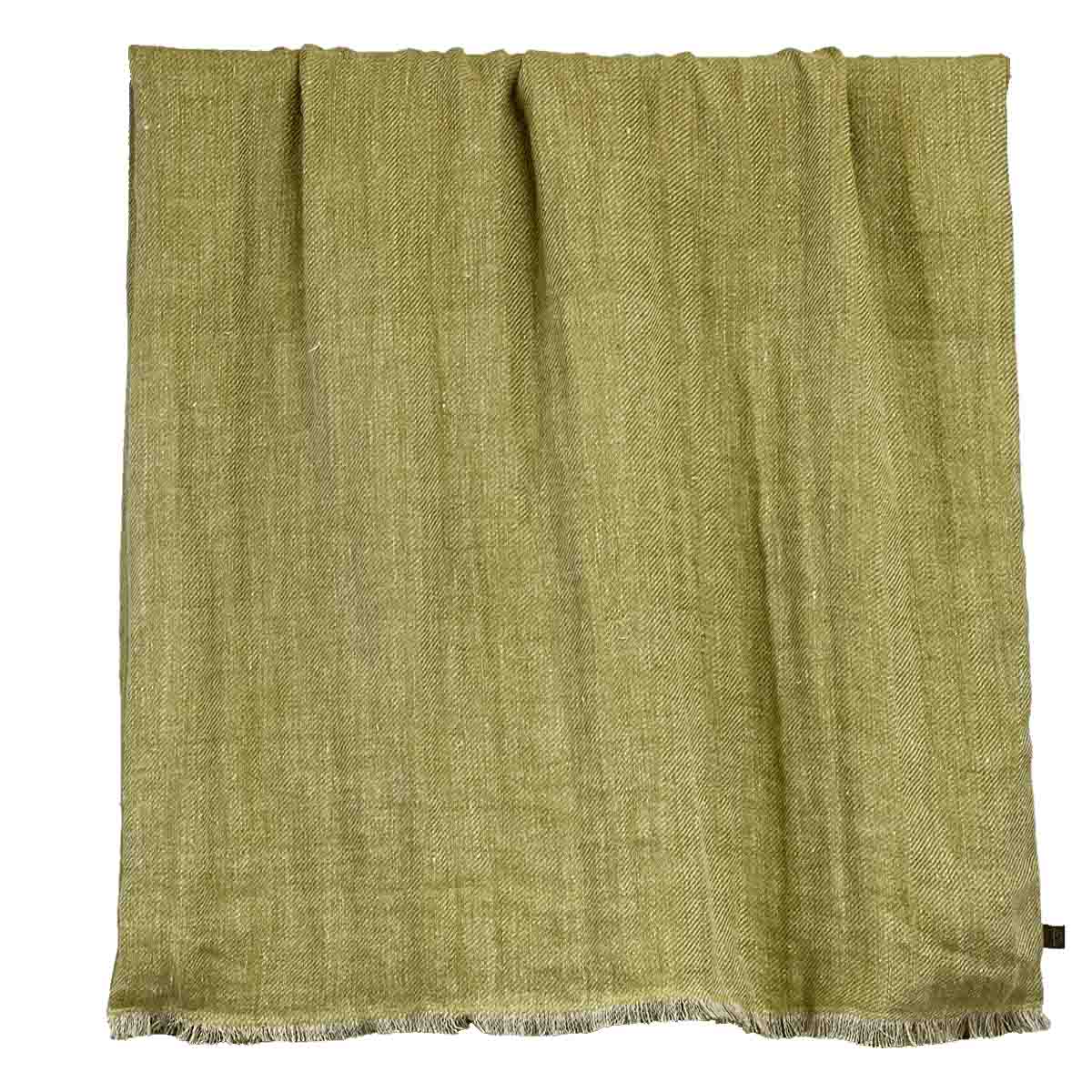 plaid lin chiné cuba 135x190 cm citrus-harmony haomy