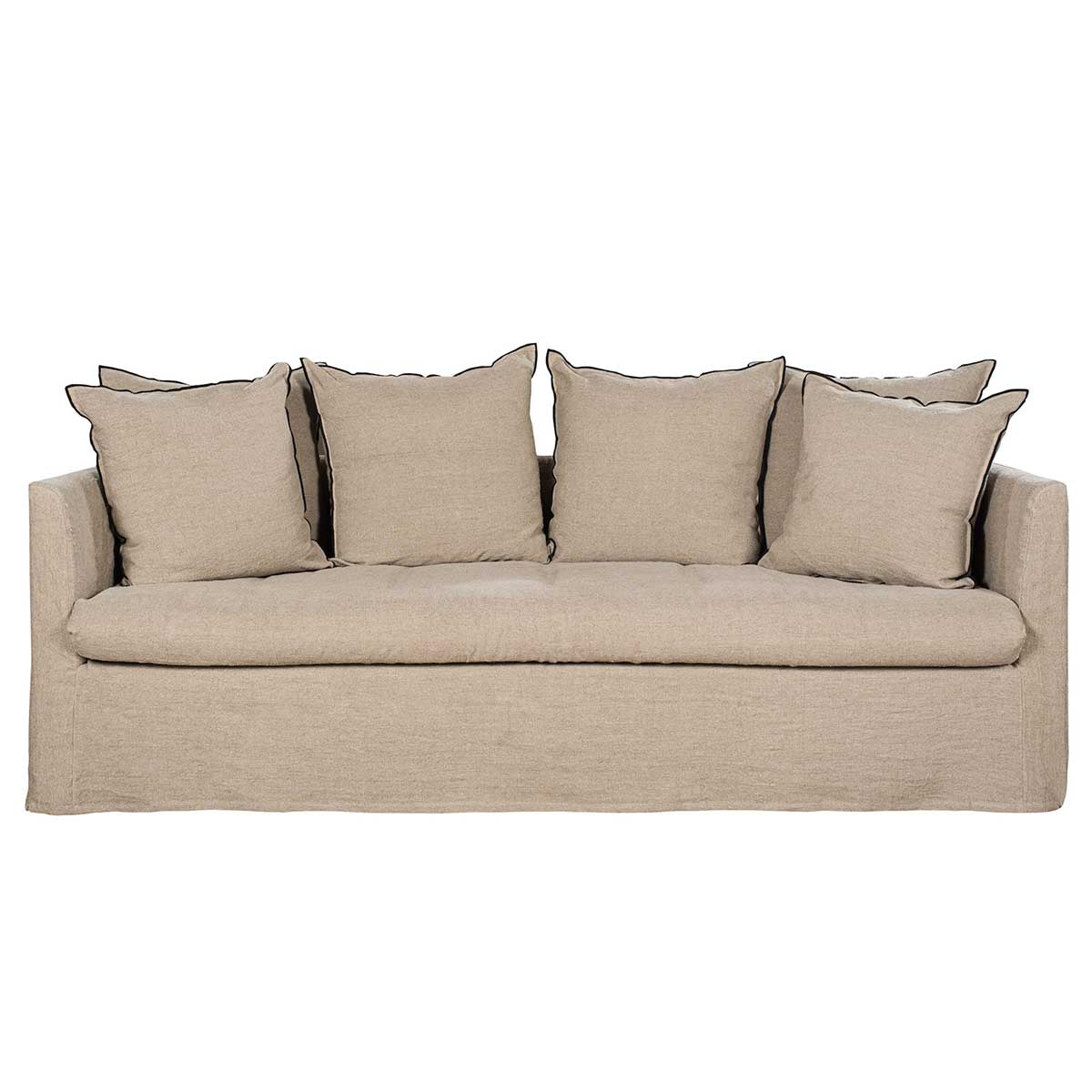 Soho 3-seater linen sofa - Harmony Haomy