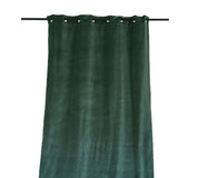 Rideau en velours Delhi Haomy avec œillets, coloris pigeon, 135x300 cm – tombé élégant et texture douce