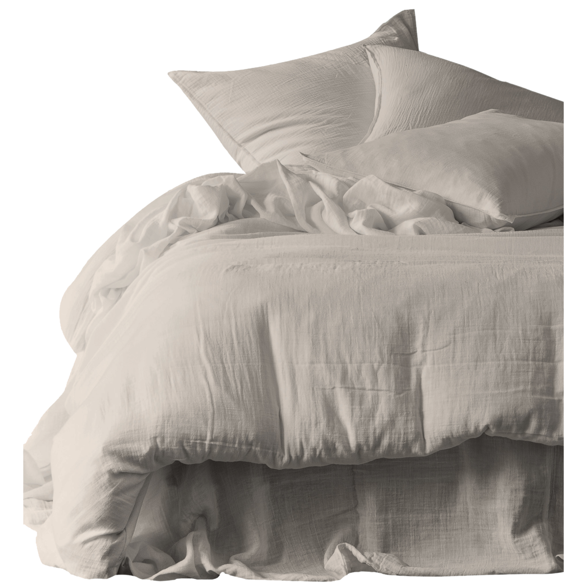 Taie oreiller en gaze de coton Dili Haomy - 10 coloris harmonieux