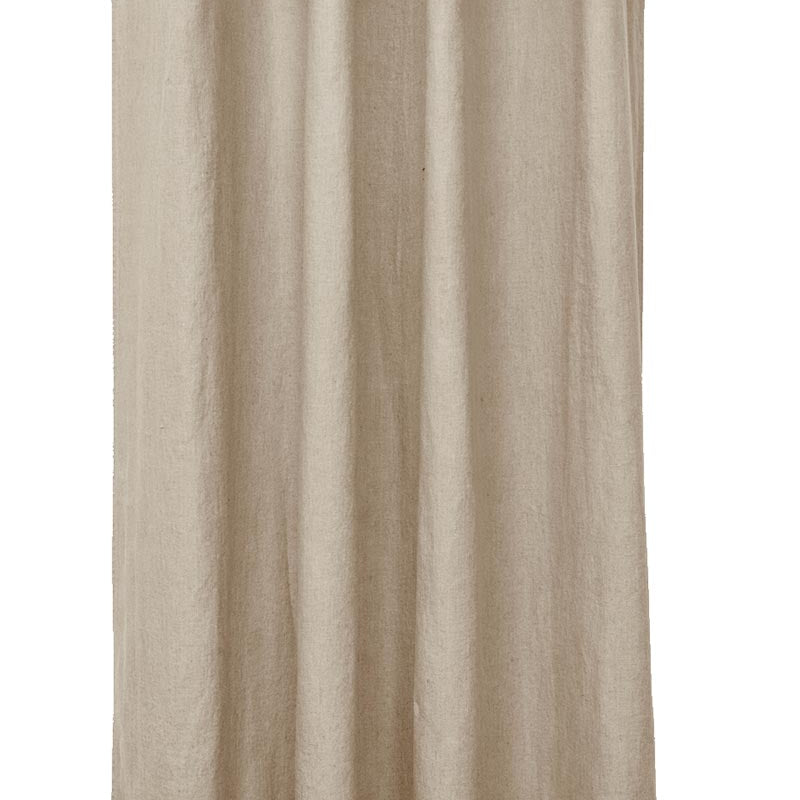 Rideau en lin et coton Figari Haomy 140x350 cm, coloris naturel, finition œillets – élégance naturelle et lumière douce