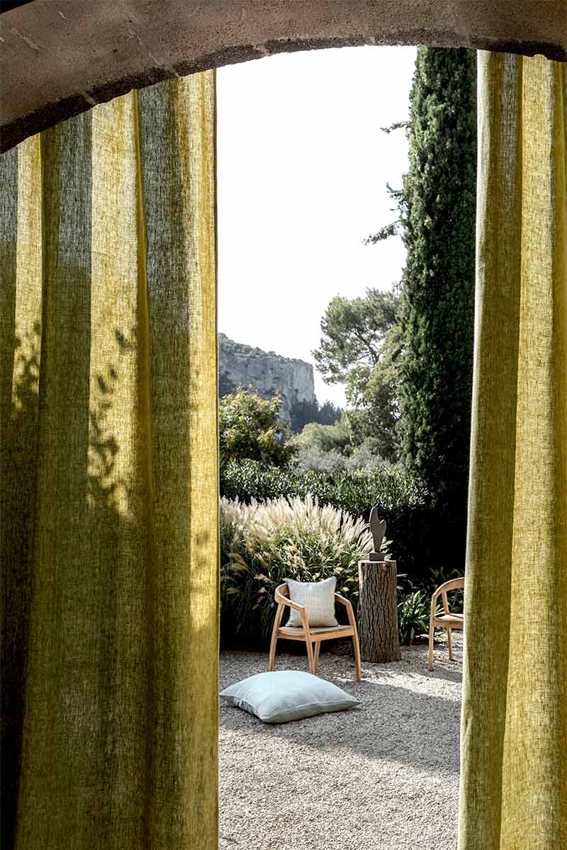 Figari Haomy curtain in linen and cotton 140x280 cm - 16 natural shades