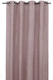 Rideau en lin et coton Figari Haomy 140x280 cm, coloris petale, finition œillets – élégance naturelle et lumière douce