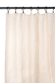 Rideau en voile de lin Florence Haomy 140x300 cm coloris Naturel – fluide et lumineux