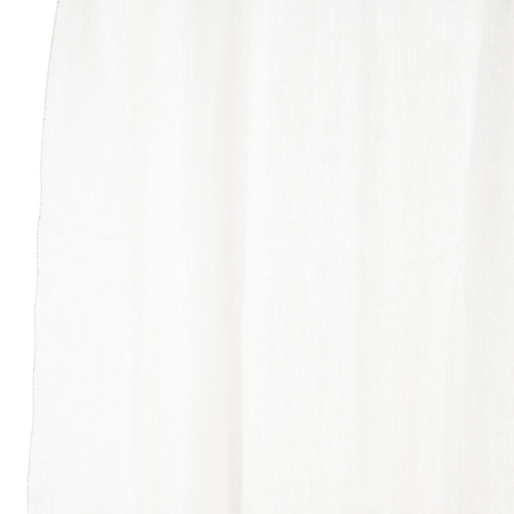 Rideau en voile de lin Florence Haomy 140x300 cm coloris Blanc – fluide et lumineux