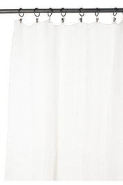 Rideau en voile de lin Florence Haomy 140x300 cm coloris Blanc – fluide et lumineux