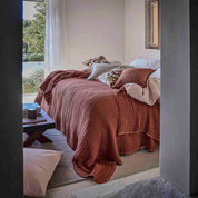 Couvre-lit Tivoli Haomy en coton – 6 teintes naturelles