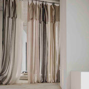 Rideau Bergame 100 % voile de lin lavé 130x300 cm – légèreté et élégance naturelle, 2 coloris intemporels