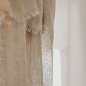 Rideau Bergame 100 % voile de lin lavé 130x300 cm – légèreté et élégance naturelle, 2 coloris intemporels