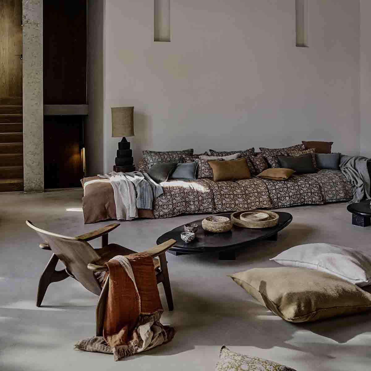 Housse d’édredon Jaipur Haomy en lin lavé – 4 couleurs chaleureuses