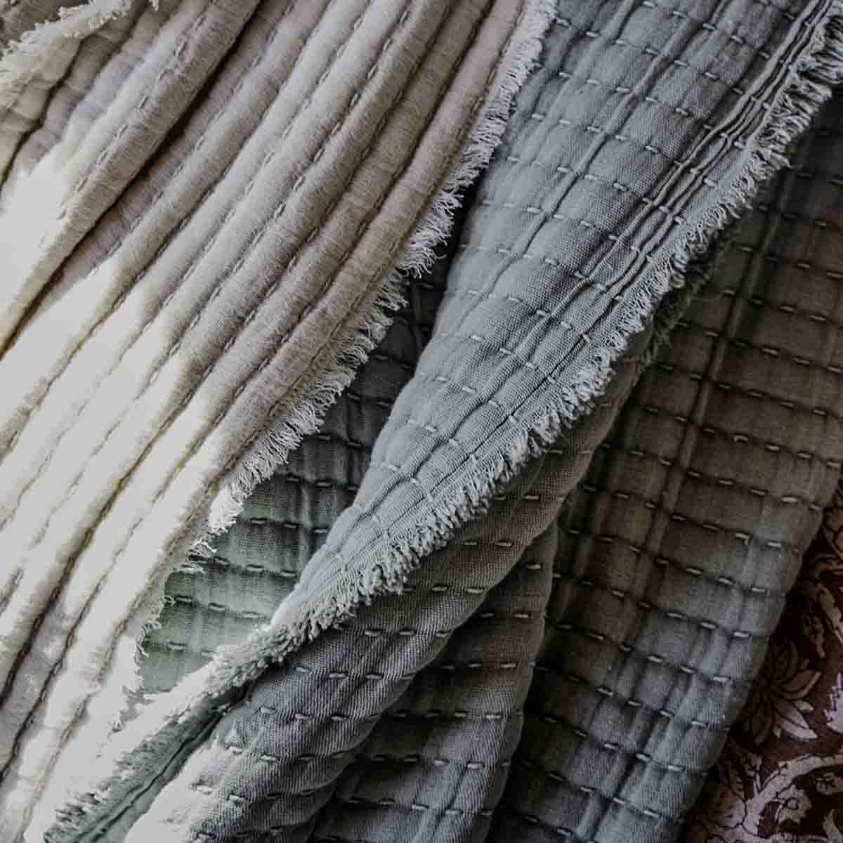 Couvre-lit Tivoli Haomy en coton – 6 teintes naturelles