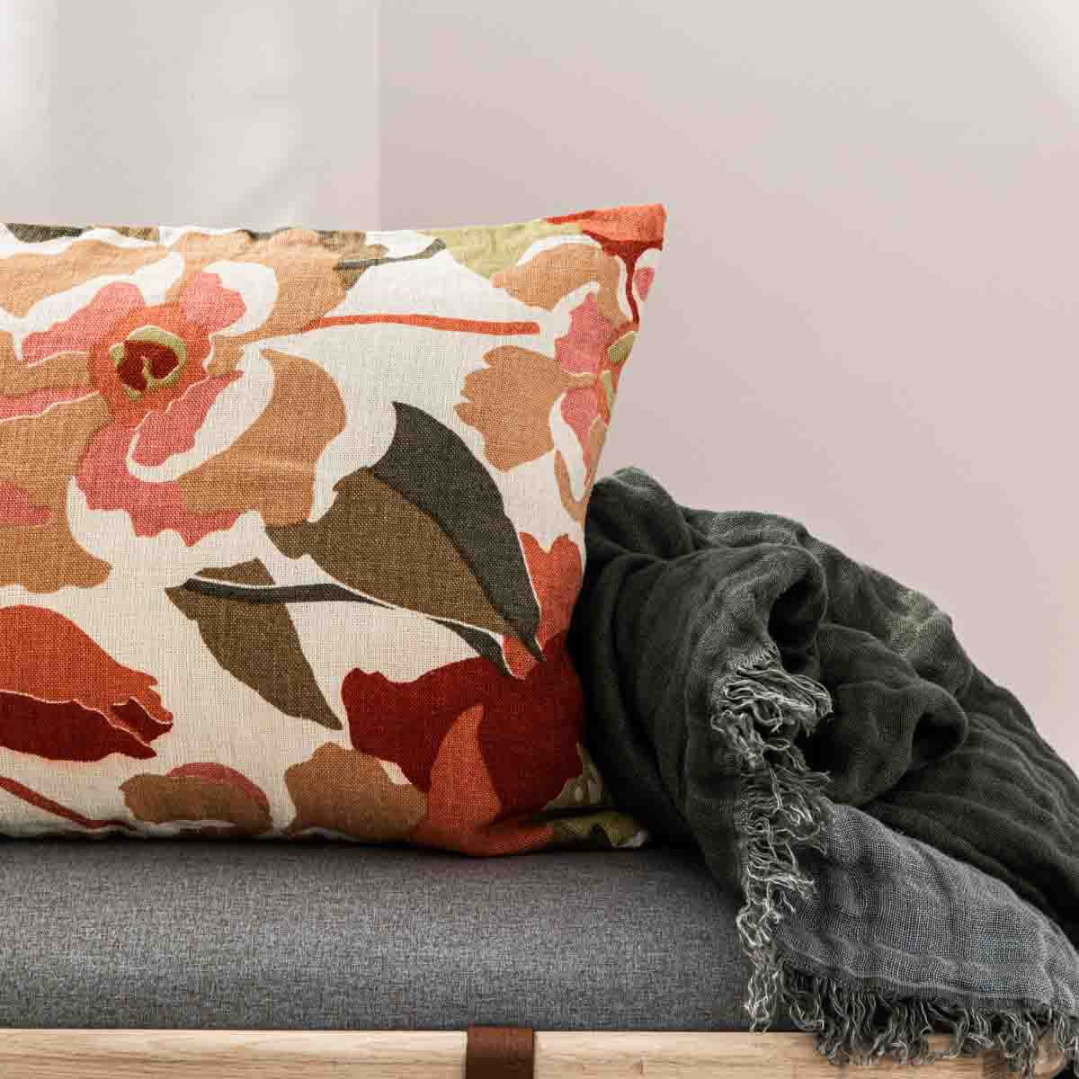 Ibiza linen cushion cover 45x45 cm - Harmony Haomy