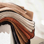 Serviette de bain Issey Haomy en coton - 14 teintes douces