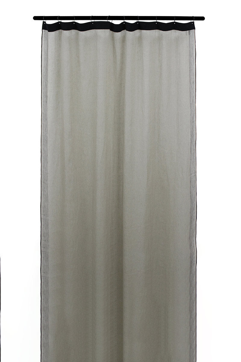 Rideau en voile de lin lavé Lazzo Haomy 140x280 cm coloris Naturel – léger et lumineux