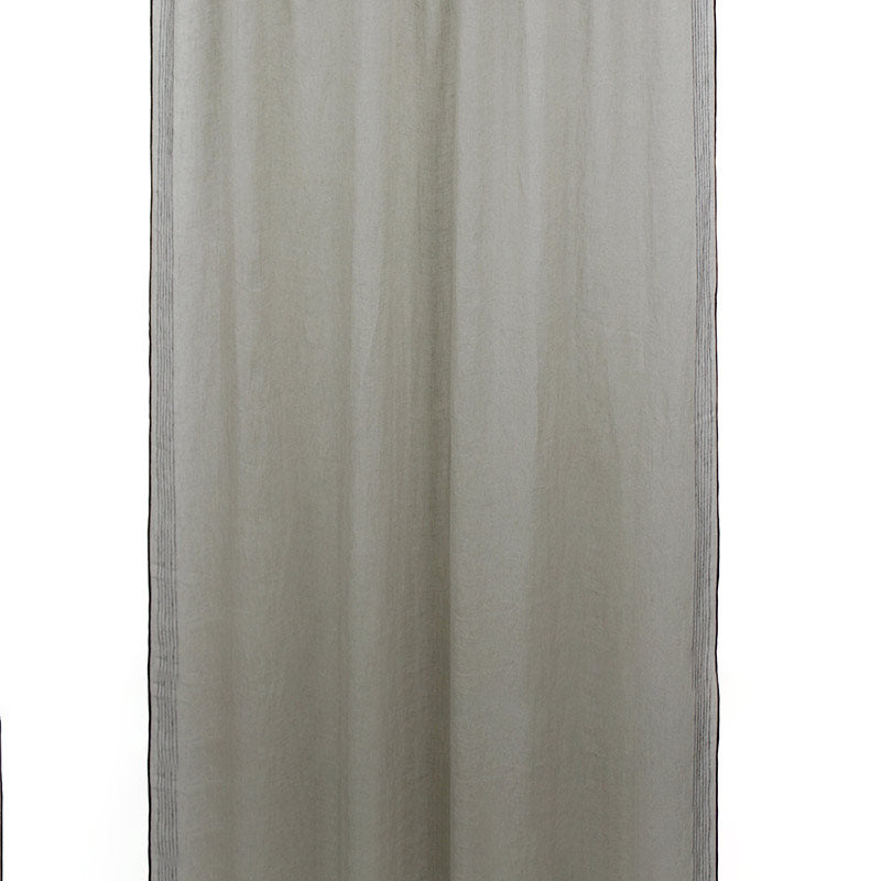 Rideau en voile de lin lavé Lazzo Haomy 140x280 cm coloris Naturel – léger et lumineux