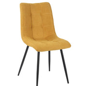chaise-table-a-manger-tissu-pieds-noir-jaune-moutarde-home-beddings-and-curtains