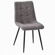 Chaise de salle à manger microfibre matelassé Harvey - 5 couleurs - Home Beddings & Curtains