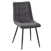 Chaise de salle à manger microfibre matelassé Harvey - 5 couleurs - Home Beddings & Curtains