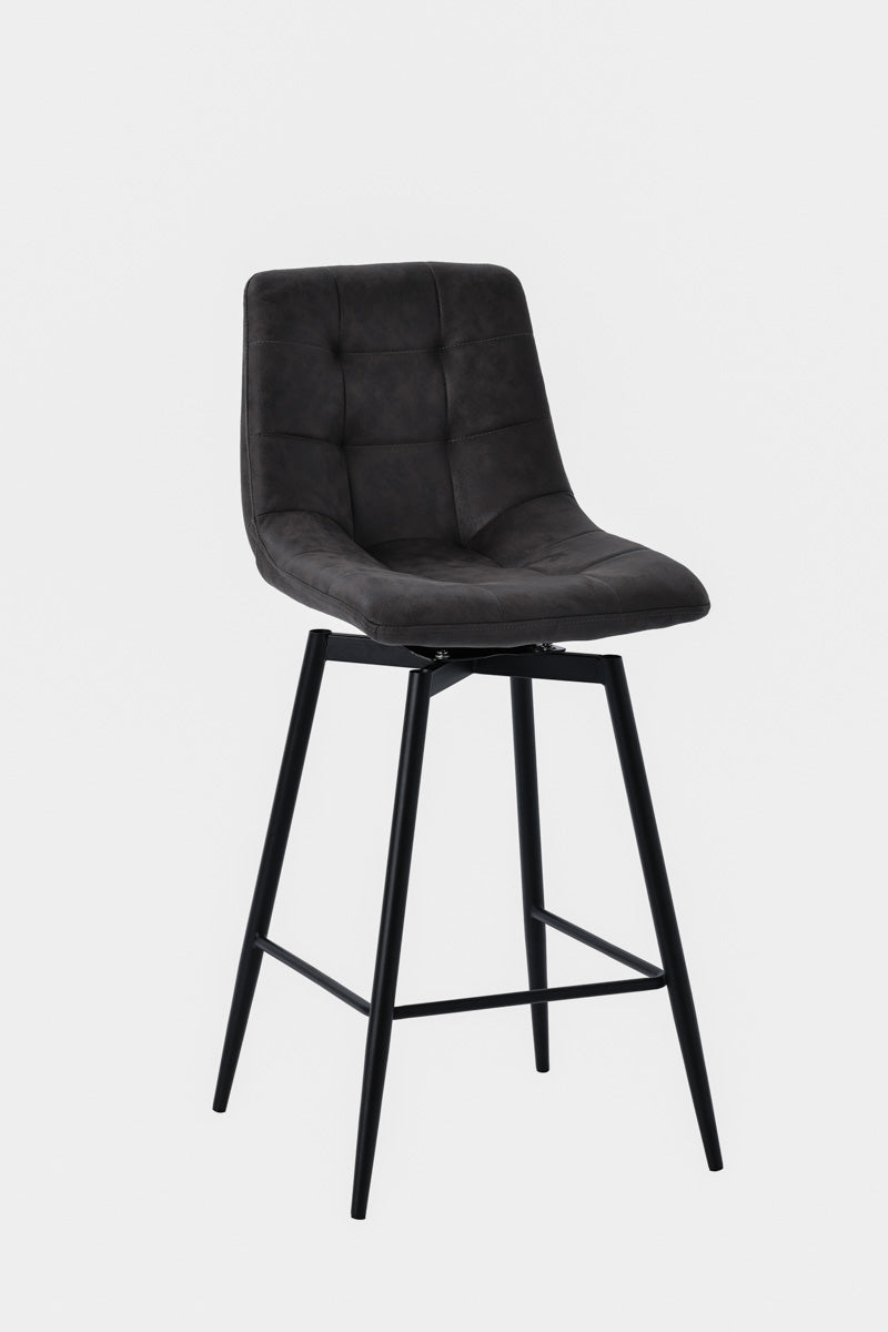 chaise-de-bar-tabouret-pivotant-tissus-pgtrading-lilly-harvey-gris-anthracite-home-beddings-and-curtains