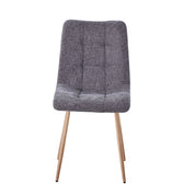 Chaise de salle à manger tissu matelassé Harvey n°2 - 6 couleurs - Home Beddings & Curtains