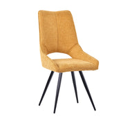 chaise-table-a-manger-tissu-pieds-metal-jaune-home-beddings-and-curtains