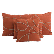 coussin en lin carré marbella 45x45 cm brick-harmony haomy