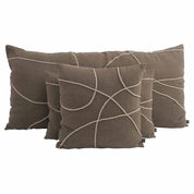 coussin en lin carré marbella 45x45 cm kaki-harmony haomy