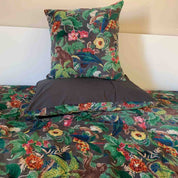 Housse d'édredon en velours Monkey Haomy - Coloris Granit