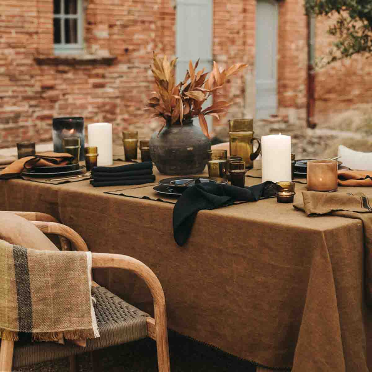 Nappe Luri Haomy en lin lavé –  3 teintes élégantes